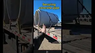 Securing large diameter concrete pipe