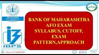 BANK OF MAHARASHTRA (BOM) DETAILED SYLLABUS AND EXAM PATTERN