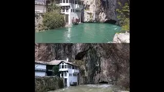 Rijeke Buna i Neretva. Prije i za vrijeme poplave.