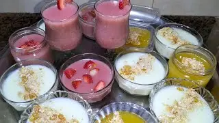 طريقة عمل المهلبيه في البيت وبالاطعام اللي تحبيها 🍓❤️