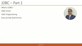 JDBC 1 - Getting Started