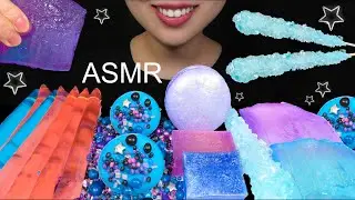 ASMR GALAXY CANDY, PLANET GUMMY, ALOE, ROCK CANDY, JELLY NOODLES 겔럭시캔디, 지구젤리, 알로에 먹방 EATING SOUNDS
