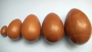 Learn Sizes with Surprise Eggs! Opening Kinder Surprise Egg and HUGE JUMBO Mystery Chocolate Eggs!