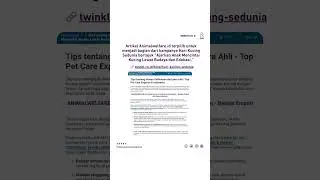 animalwelfare.id terpilih sebagai Top Animal Welfare Blog in Indonesia versi Twinkl