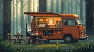 Forest Caf&eacute; Van 🌲☕ | Relaxing Study, Work & Sleep Music