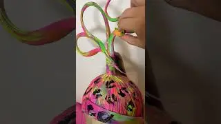 CUSTOM #diy lace front wig hand painted #hairstyle #tutorial #art