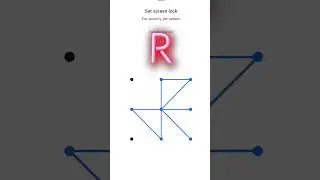 CREATE | R ❣️ NAME PATTERN LOCK LOVE PATTERN COOMENT YOUR NAME #MOBILELOCK #HARDPATTERN