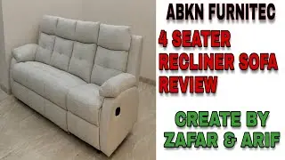 #reclinersofa NEW RECLINER SOFA 4 SEATER REVIEW ( Italy design ) || manual machanism ||