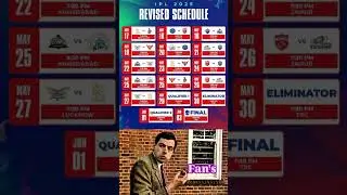 IPL 2025 Revised Schedule ☠️🥶 #cricket #ipl2025 #rcbvskkr