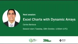 26  CARLOS BARBOZA   Excel Charts with Dynamic Arrays