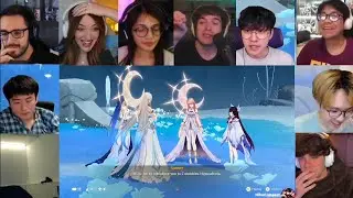 Genshin Impact Reaction Mashup l Gesnhin Impact 6.3 quest Reaction On 3 Moon Godess