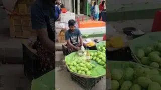Must Try! Tasty Green Mango Chaat Of Kolkata #streetfood