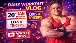 Daily Workout Vlogs (20th January 2026 ) (Tuesday) (Legs & Triceps)