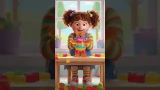 Gummy Teddy Ki Masti 😂🍬 | Funny Kids Short | SparkleFluff #GummyTeddy #KidsFun #KidsShorts #sparkle