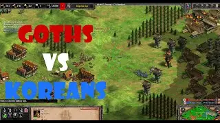 AoE 2 | Goths Vs Goths | Arabia | 1100 Elo | Castle war