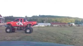 Steel wall in car camera with slow motion.
