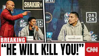 &ldquo;It&rsquo;s Over For You!&rdquo; Mike Tyson BRUTAL Warning To Teofimo Lopez At LIVE Press Conference