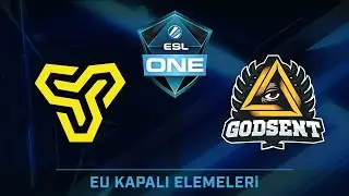 CS:GO - Space Soldiers vs GODSENT [Cobblestone] 1. Maç - ESL One Köln