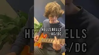 Hells Bells - AC/DC #shorts #guitarcover #guitar #music #cover #acdc