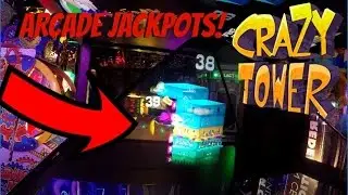 CRAZY TOWER ARCADE 1000 TICKETS JACKPOT WINNER! Winning Game Big Jackpots! Games Wins! Win! | Jdevy