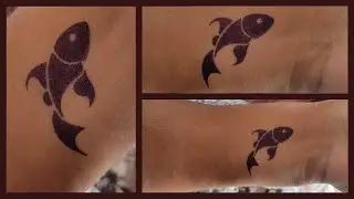 How to make Fish 🐟 Tattoo On hand || Tribale Fish Tattoo || Temporary Fish Tattoo || Fish Art
