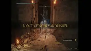 Crucible Knight defeats an invader in Crumbling Farum Azula nr 1 journey 3 Elden Ring