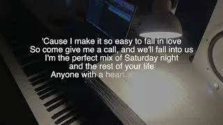 So Easy (To Fall In Love) - Olivia Dean | piano karaoke male key