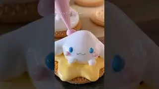 #cinnamoroll cinnamoroll meringue cookies🩵 #sanrio #cookies #cute