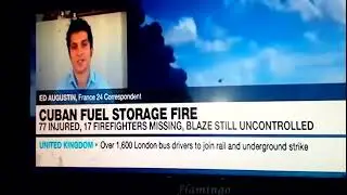 Cuban Fuel storage Fire