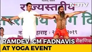 International Yoga Day: Baba Ramdev Leads Thousands In Yoga Day Event In Nanded
