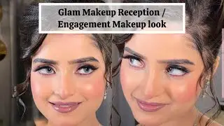Makeup that can go both in engagement and reception | Glam HD Glass Look