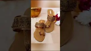 Embroidered Indian bridal footwear #shorts #shortsviral #youtubeshorts