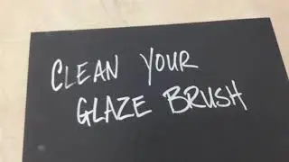 Glaze Brush Cleaning