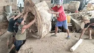 Большое бревно чуть не упало на рабочего! КОРРОЗИЯ В ПРОЦЕССЕ РАСПИЛОВКИ ДЕРЕВА