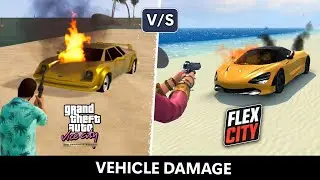 FLEX CITY V/S VICE CITY | VEHICLE DAMAGE COMPARISON