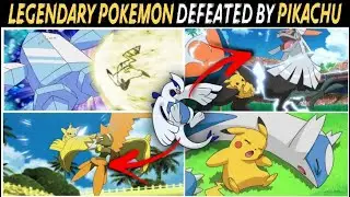 How Many Legendary Pokemon Defeated By Ash Pikachu | #shorts #pikachu #latios #regice #tapukoko