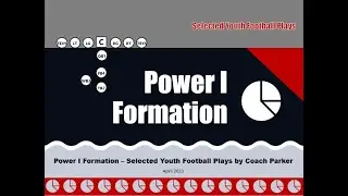 Power I Formation Plays Selected Youth Football Plays by Coach Parker Power I Plays Pie Formation