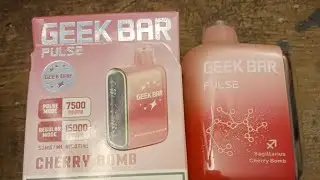 Cherry bomb 🍒 Geek Bar Pulse 7500 - 15000 puffs review1‼️