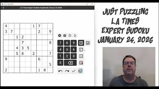 LA Times Expert Sudoku January 24 2026