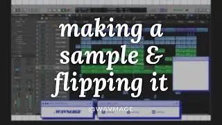 making an original sample for beatmaking / made live on twitch / @WAVmage
