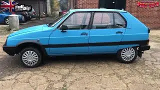 Citroen Visa spray wrapped in PlastiDip Grabber Blue