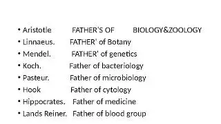 USEFUL NOTES FOR BIOLOGY and PMT