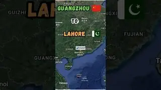 Guangzhou China 🇨🇳 to Lahore Pakistan 🇵🇰 Flight Route || CZ6037 || Flight Duration 5h 22m ✈️