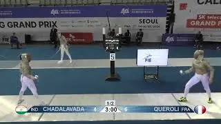 Seoul Grand Prix 2024 SWS - L64 - Bhavani Devi Chadalavada IND v Caroline Queroli FRA