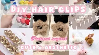  🌈Handmade* Hair Accessories*🌸| diy Korean hair pins |Pinterest inspired|diy cute hair clips 