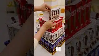 Chocolate hamper ഉണ്ടാക്കിയാലോ? #hamper #chocolatehamper #chocolatetower #chocolateshampers #shorts