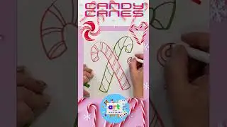 How to Draw Candy Canes  #drawingtutorial #howtodraw