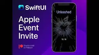 Apple event invite made in swiftUI