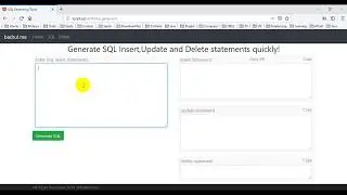 SQL Generating Tools