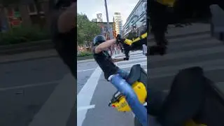 Wheelies gone WRONG 😳😭😭🔥 #shorts #bikelife #crash #youtubeshorts #yamaha #viralvideo